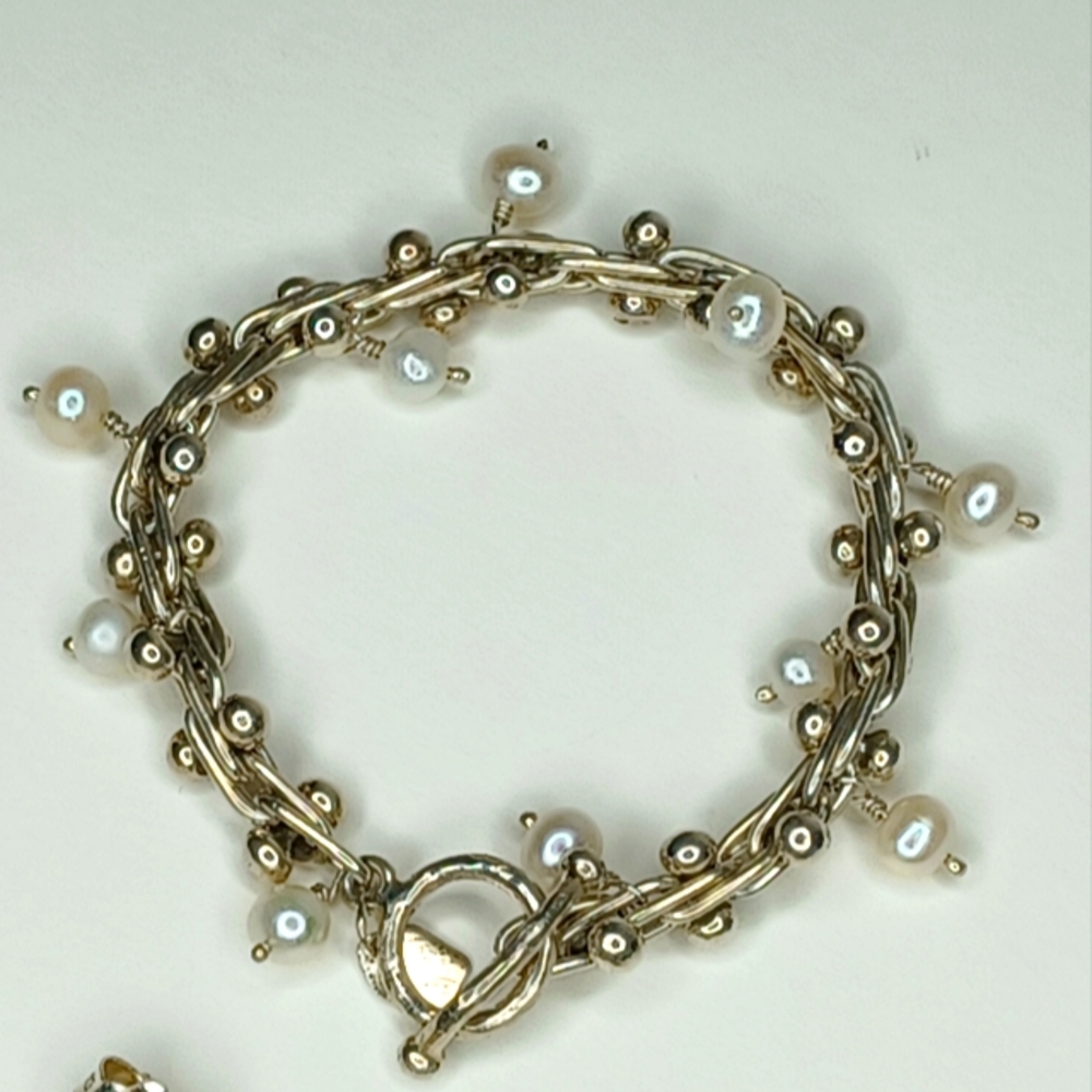 Pat Areias Sterling Silver Caviar Bracelet BR28